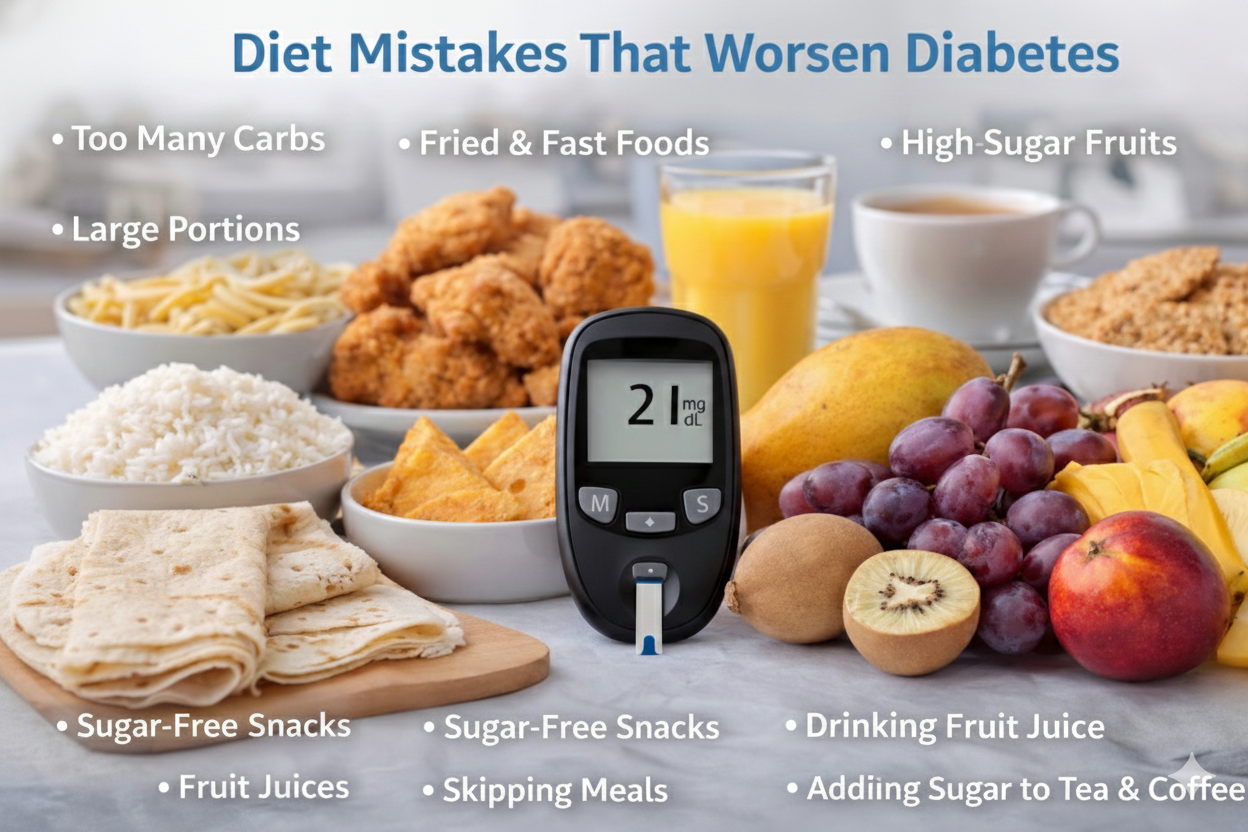 Diet Mistakes That Worsen Diabetes
